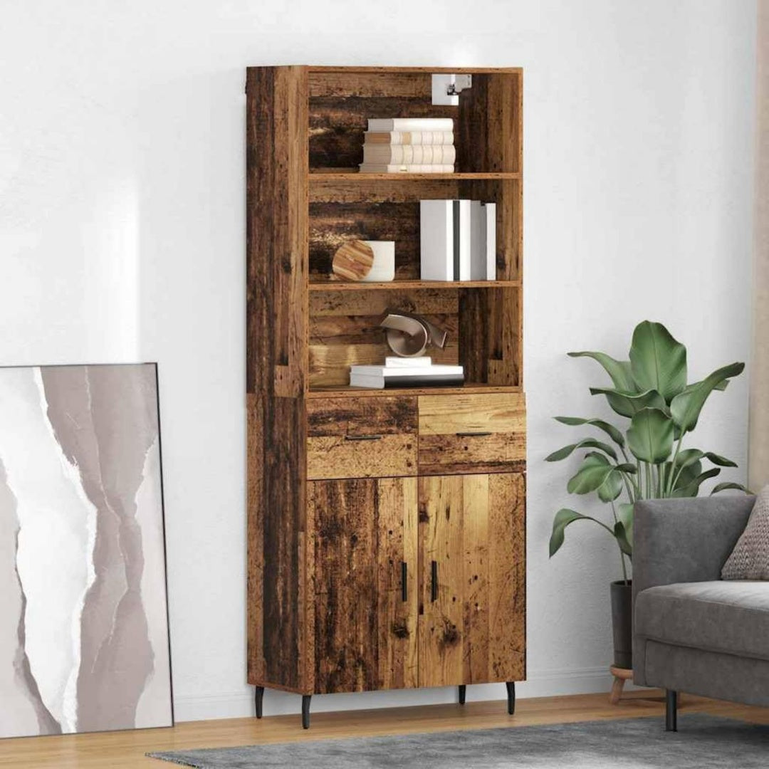 Schubladen praegen den Hochschrank aus Glas mb8440915