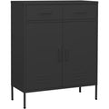 Das Sideboard misst 80 x 35 x 101.5 cm in Anthrazit ux9151602