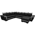 Die Gestaltung von dem Sofa wird durch Holzwerkstoff und Schaumstoff gepraegt vx8389087