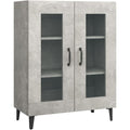 Die Gestaltung von dem Sideboard wird durch Samt und Glas gepraegt ei5362790