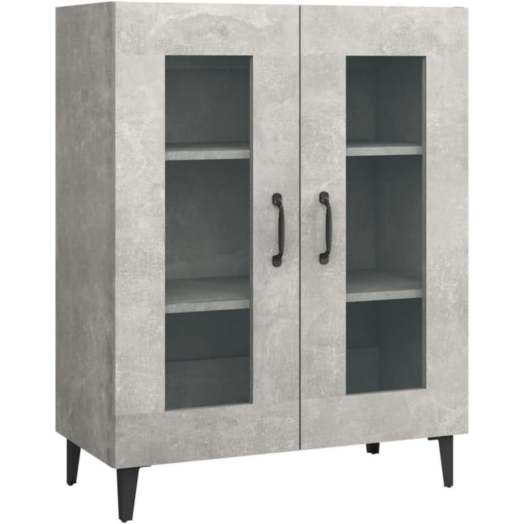 Die Gestaltung von dem Sideboard wird durch Samt und Glas gepraegt ei5362790