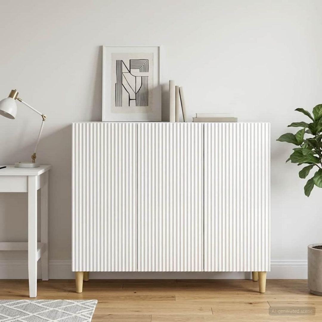 Glaenzende Oberflaechen an dem Sideboard mit 89 x 34.5 x 80 cm xs0606243