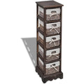Flechtoptik praegt das Sideboard aus Stoff wz9836612