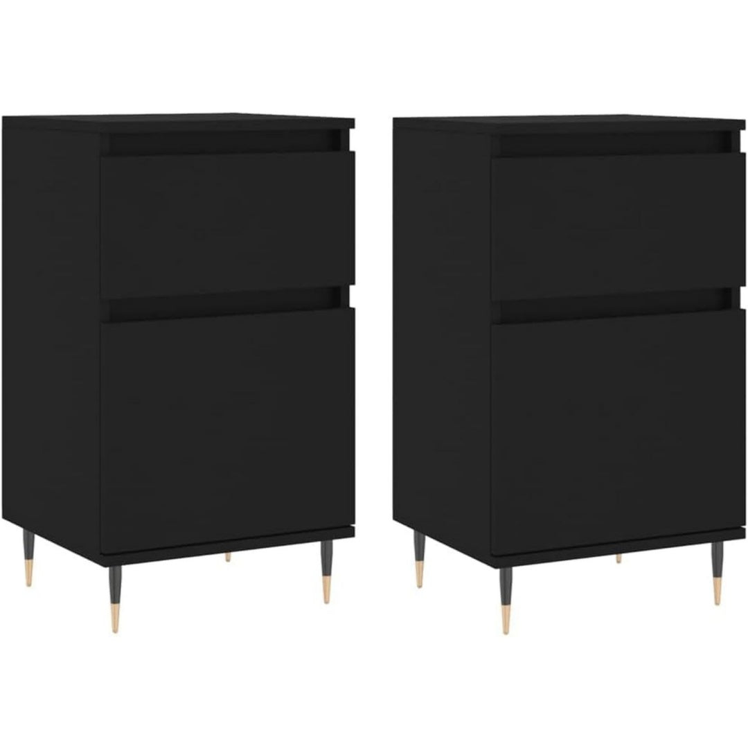 Sideboard mit den Massen 40 x 35 x 70 cm in Schwarz rm5590487