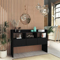 Sideboard mit den Massen 105 x 30 x 70 cm in Schwarz go3639755