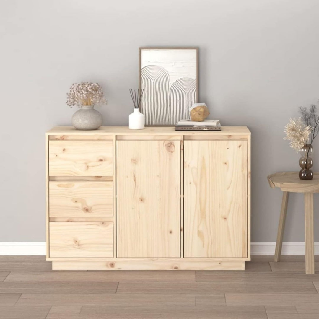 Sideboard mit 3 Schubladen, 2 Tueren und geschlossenem Stauraum vk4585811