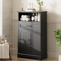 Die Gestaltung von dem Sideboard wird durch Holzwerkstoff gepraegt in Schwarz sv0631847