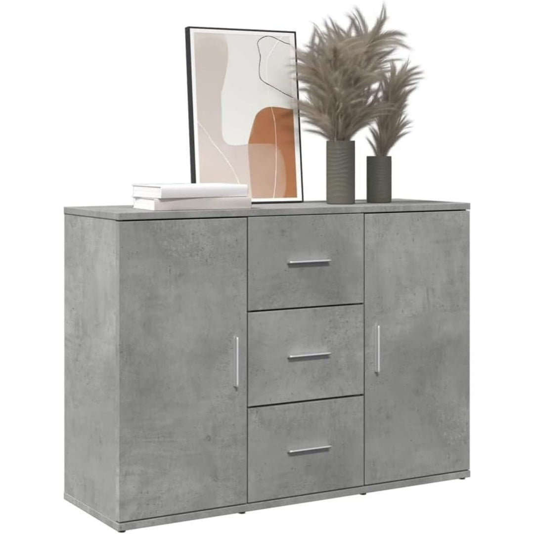 Sideboard mit den Massen 90.5 x 29.5 x 65 cm in Betongrau we5109990