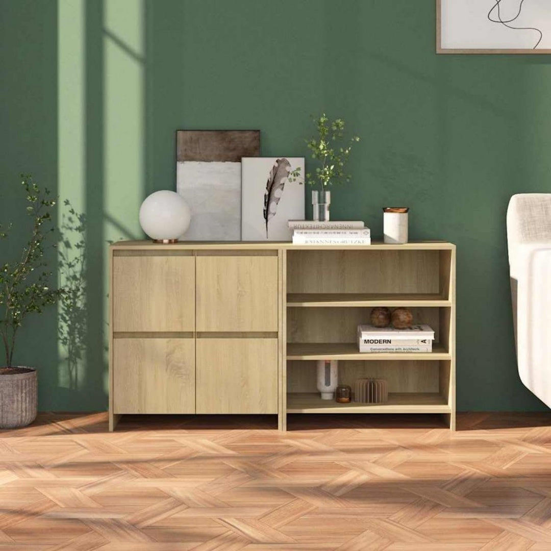 Sideboard verbindet geschlossenen Stauraum und offene Ablagen lv2019602