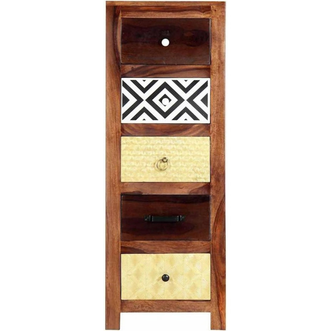 Sideboard aus Massivholz mit 5 Schubladen cg5913504