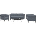 Sofagarnitur verbindet Armlehnen und weiche Polster ur5254444