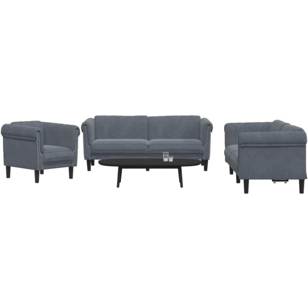 Sofagarnitur verbindet Armlehnen und weiche Polster ur5254444