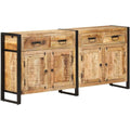 Sideboard mit einem Metallgestell, Schubladen und Holzoptik op9485600