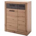 Geschlossener Stauraum an dem Schuhschrank aus Holzwerkstoff und Metall ay2379306