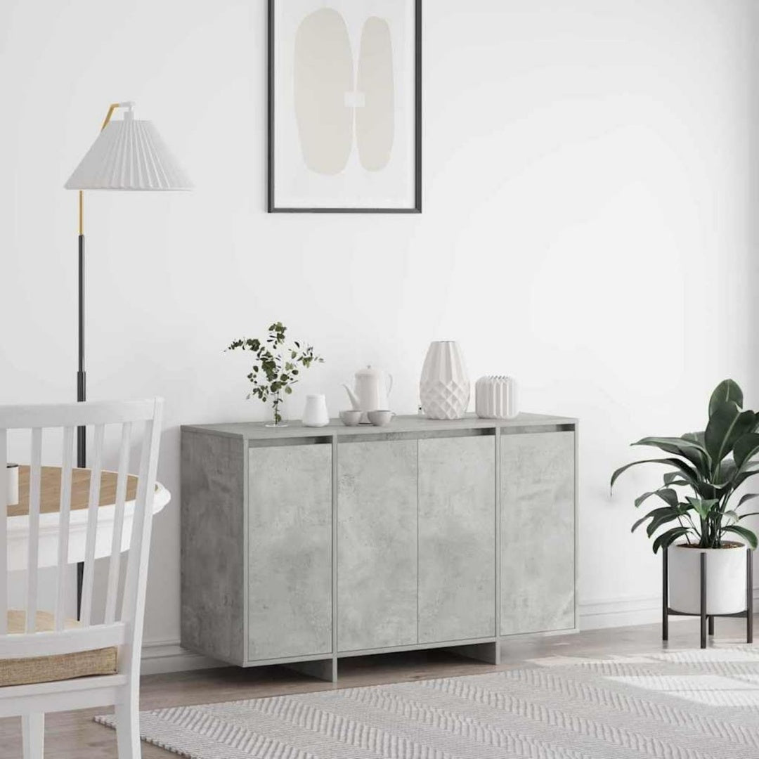 Sideboard in Betongrau mit 4 Tueren ga0625717